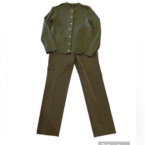 Talbots Side Zip Pants Straight Leg in Oak Moss Size 4P